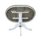 International Concepts Round 36 in Rd Top Ped Table, 12 in Leaf, Dining Ht, White/Heather Gray, 36 W, 48 L, 29.3 in H, Wood K05-36RXT - alternate 4